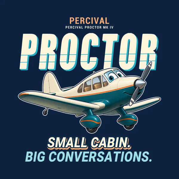 Percival Proctor Mk IV - Cartoon - Card