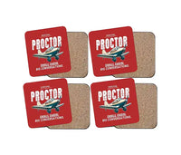 Thumbnail for Percival Proctor Mk IV - Cartoon - Coaster Set - Red