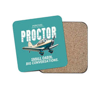 Thumbnail for Percival Proctor Mk IV - Cartoon - Coaster - Turquoise