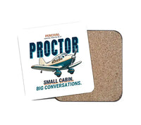 Thumbnail for Percival Proctor Mk IV - Cartoon - Coaster - White