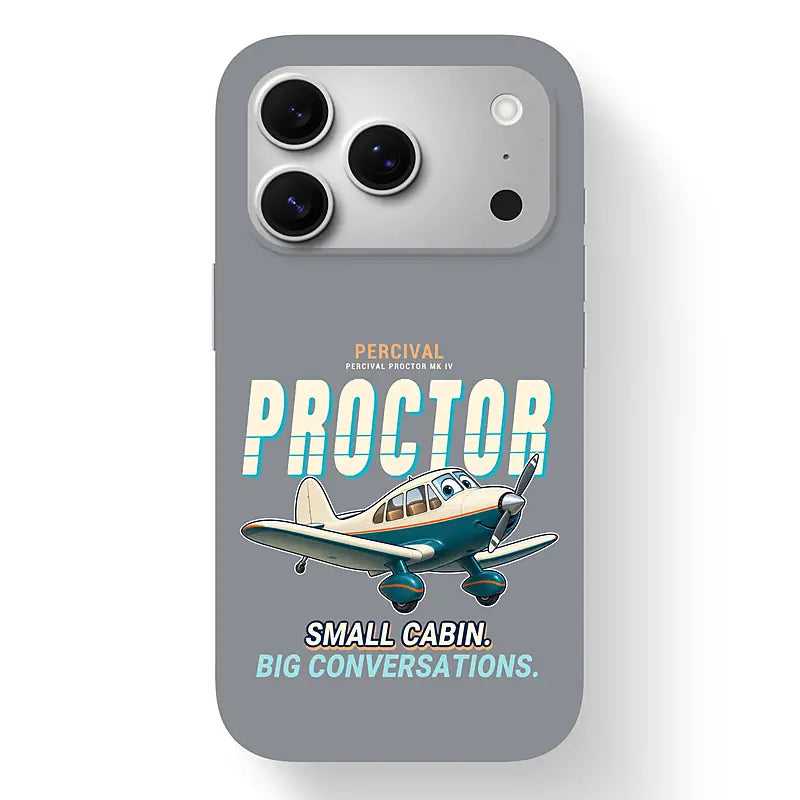 Percival Proctor Mk IV - Cartoon - MagSafe iPhone 17 Pro - Gray