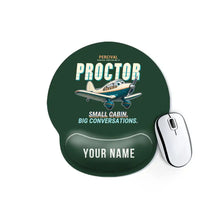 Thumbnail for Percival Proctor Mk IV - Cartoon + Name - Ergonomic Mouse Pad - Dark Green