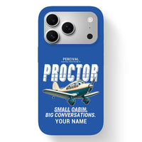 Thumbnail for Percival Proctor Mk IV - Cartoon + Name - MagSafe iPhone 17 Pro - Blue