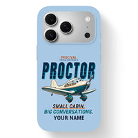 Thumbnail for Percival Proctor Mk IV - Cartoon + Name - MagSafe iPhone 17 Pro - Light Blue