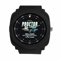 Thumbnail for Percival Proctor Mk IV - Cartoon + Name - Rubber Strap - Black