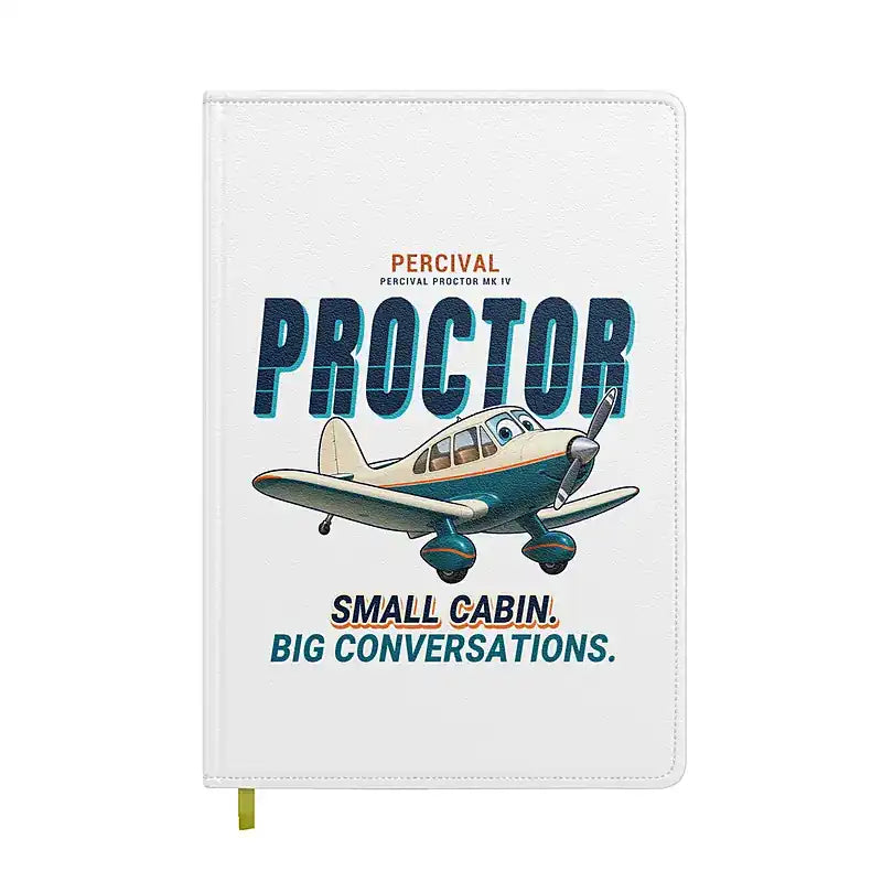 Percival Proctor Mk IV - Cartoon - Notebook - White