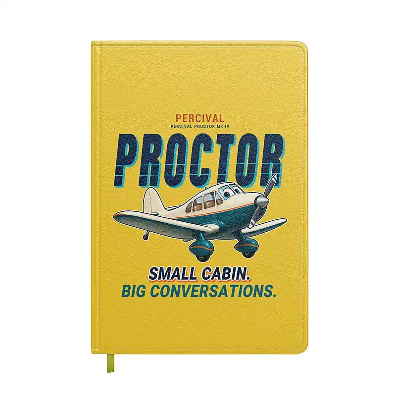 Percival Proctor Mk IV - Cartoon - Notebook - Yellow