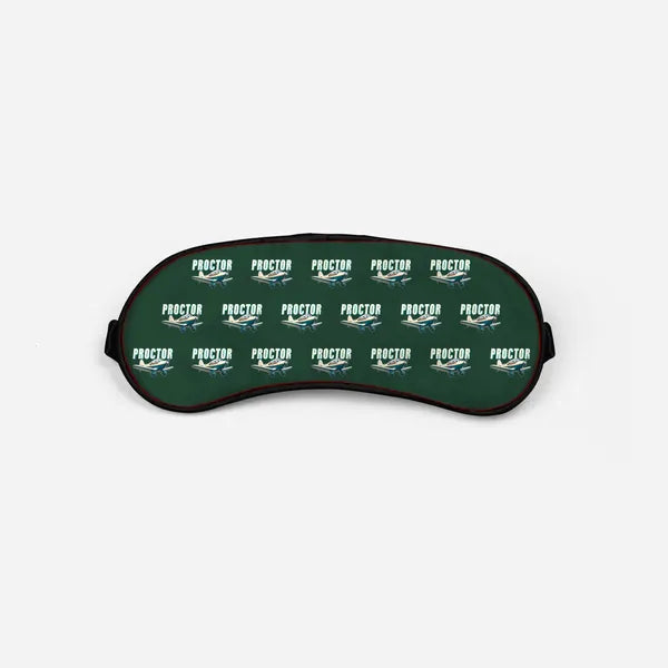 Percival Proctor Mk IV - Cartoon Pattern - Sleep Mask - Dark Green