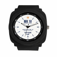 Thumbnail for Percival Proctor Mk IV - Classic - White + Name - Rubber Strap - Black