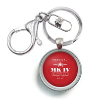 Thumbnail for Percival Proctor Mk IV - Heritage - Circle Key Chain - Red