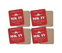 Thumbnail for Percival Proctor Mk IV - Heritage - Coaster Set - Red
