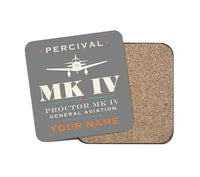 Thumbnail for Percival Proctor Mk IV - Heritage + Name - Coaster - Gray