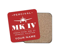 Thumbnail for Percival Proctor Mk IV - Heritage + Name - Coaster - Red