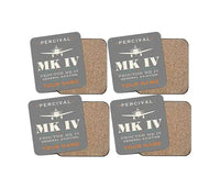 Thumbnail for Percival Proctor Mk IV - Heritage + Name - Coaster Set - Gray