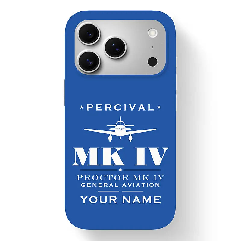 Percival Proctor Mk IV - Heritage + Name - MagSafe iPhone 17 Pro - Blue