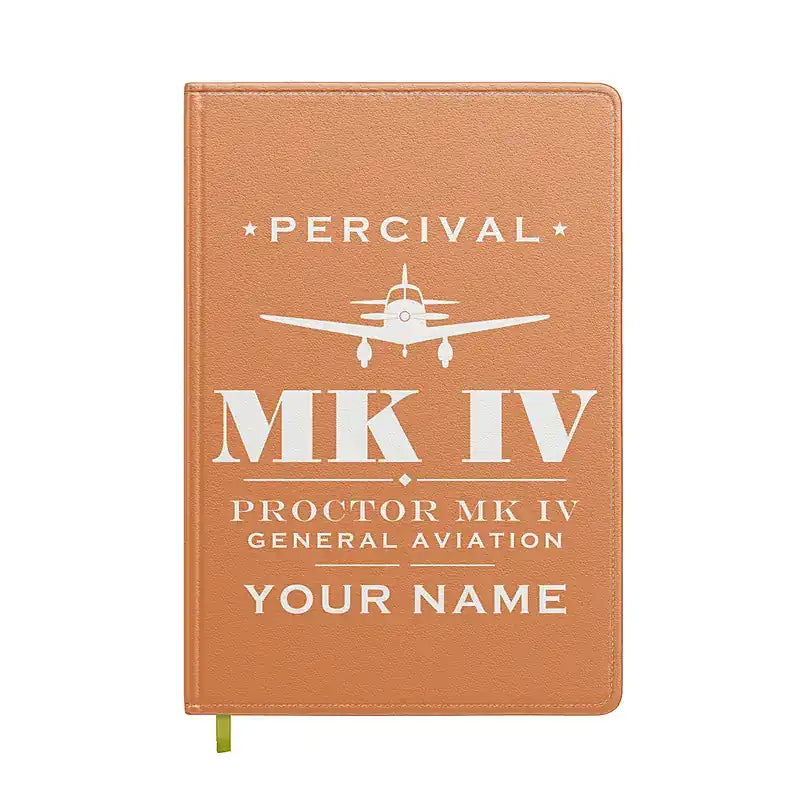 Percival Proctor Mk IV - Heritage + Name - Notebook - Orange