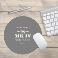 Thumbnail for Percival Proctor Mk IV - Heritage - Round Mouse Pad - Gray