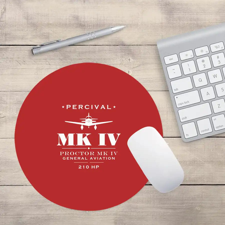 Percival Proctor Mk IV - Heritage - Round Mouse Pad - Red