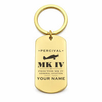 Thumbnail for Percival Proctor Mk IV - Key Chain - Heritage + Name - Gold