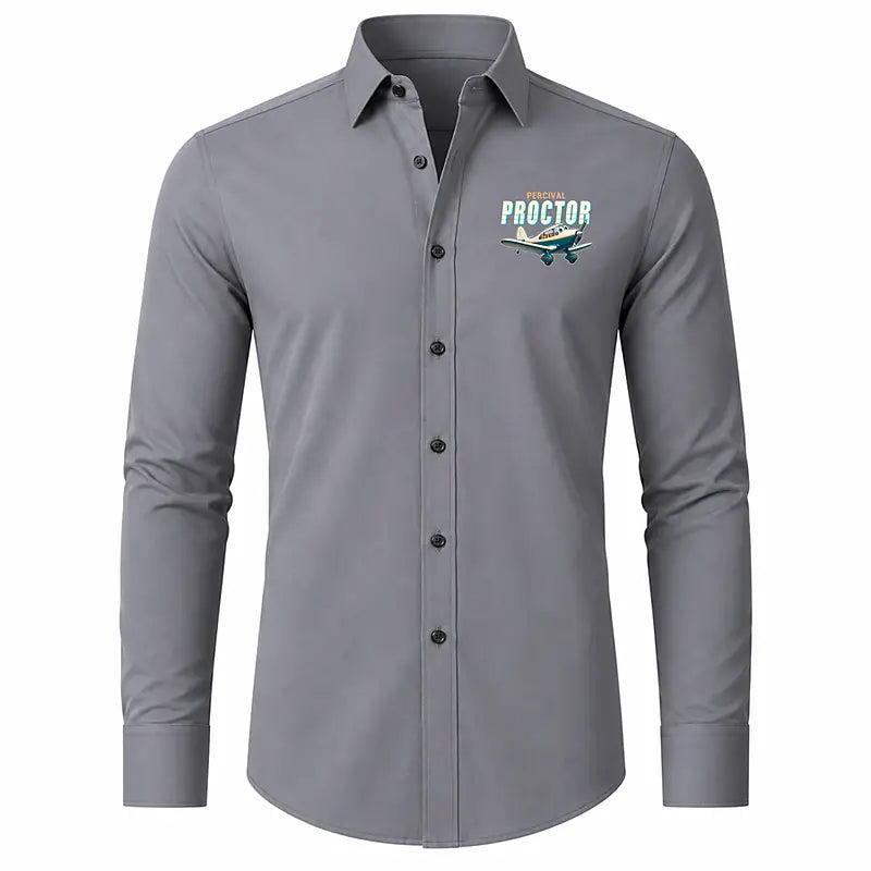 Percival Proctor Mk IV - Long Sleeve Shirt - Cartoon - Gray