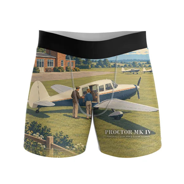 Percival Proctor Mk IV - Men Boxers - 3D - Full Print