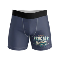 Thumbnail for Percival Proctor Mk IV - Men Boxers - Cartoon - Navy Blue