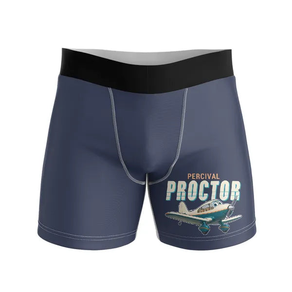 Percival Proctor Mk IV - Men Boxers - Cartoon - Navy Blue