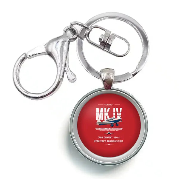 Percival Proctor Mk IV - Original - Circle Key Chain - Red
