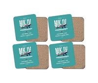 Thumbnail for Percival Proctor Mk IV - Original - Coaster Set - Turquoise