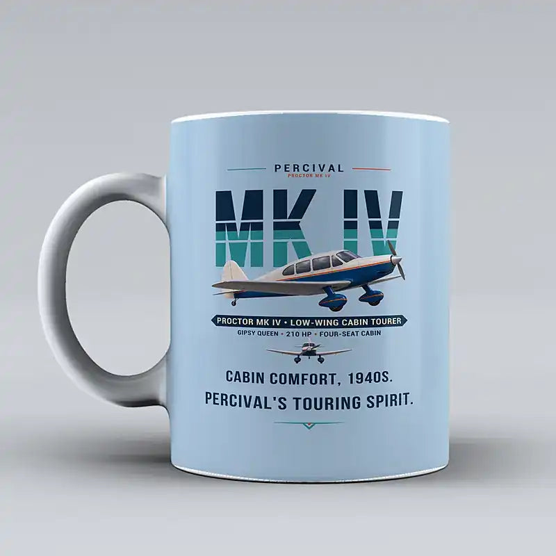 Percival Proctor Mk IV - Original - Mug - Light Blue