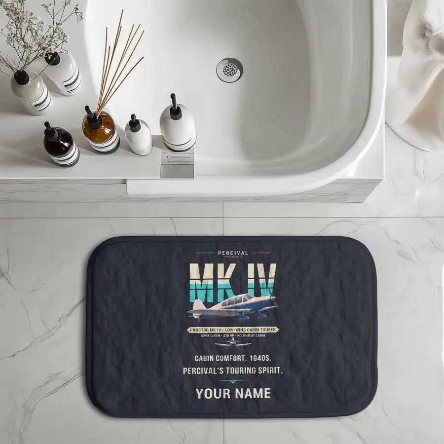 Percival Proctor Mk IV - Original + Name - Bath Mat