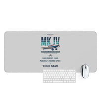 Thumbnail for Percival Proctor Mk IV - Original + Name - Desk Mat - Light Gray