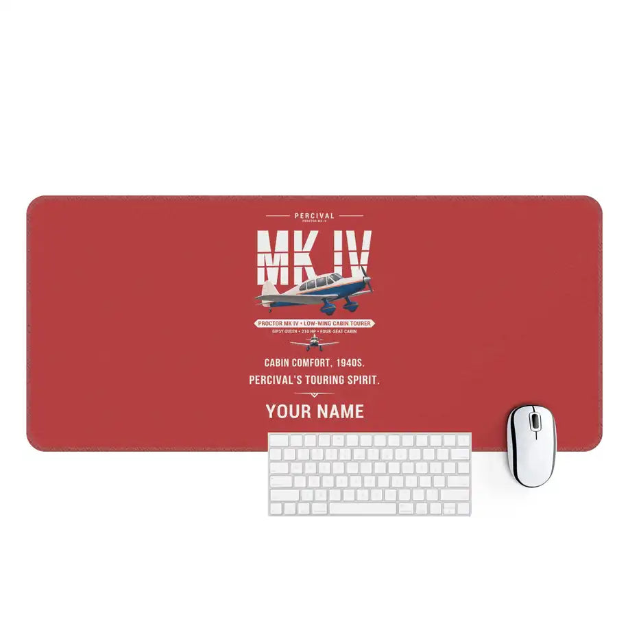Percival Proctor Mk IV - Original + Name - Desk Mat - Red