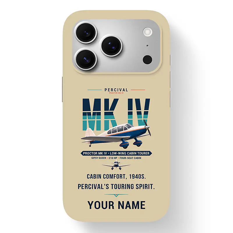 Percival Proctor Mk IV - Original + Name - MagSafe iPhone 17 Pro - Beige