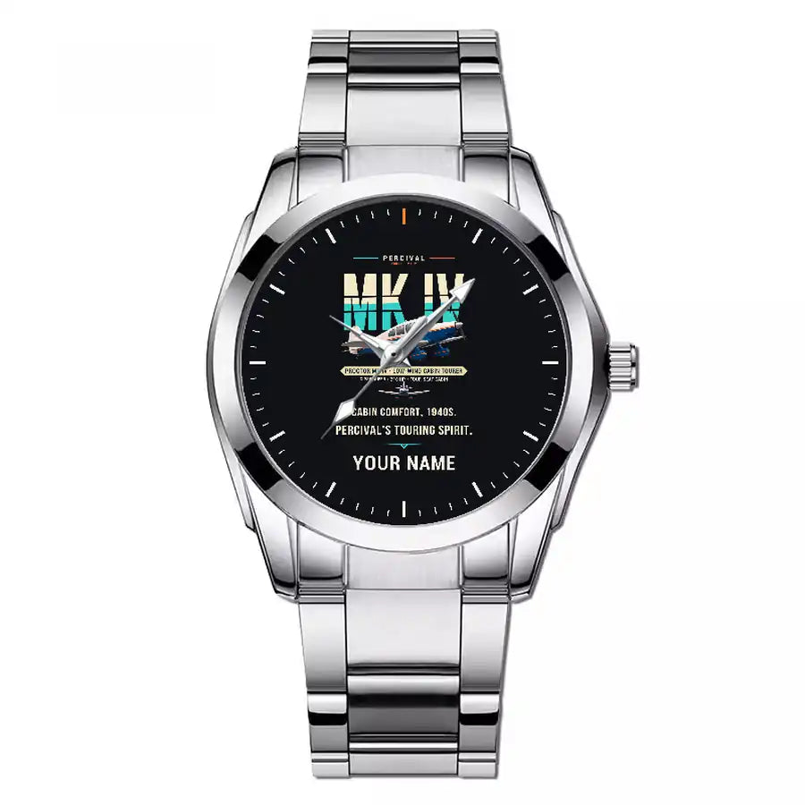 Percival Proctor Mk IV - Original + Name - Stainless Steel Band - For Men