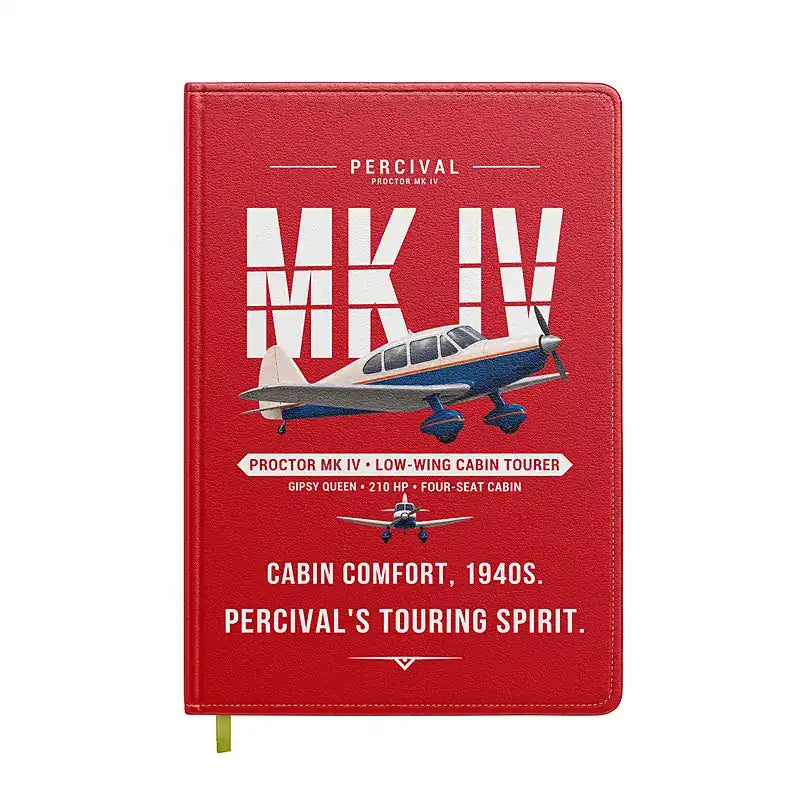 Percival Proctor Mk IV - Original - Notebook - Red