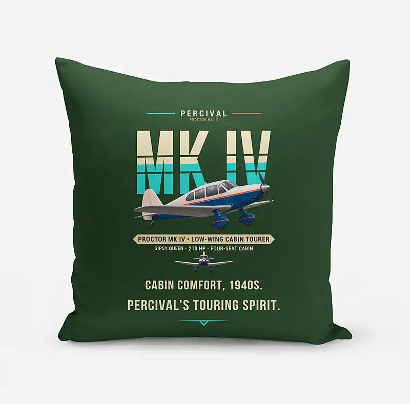 Percival Proctor Mk IV - Original - Pillow - Dark Green