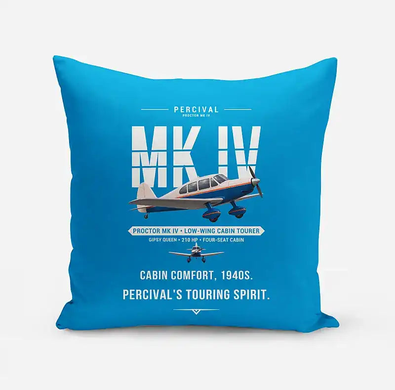 Percival Proctor Mk IV - Original - Pillow - Turquoise