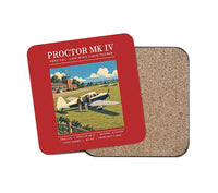 Thumbnail for Percival Proctor Mk IV - Poster - Coaster - Red