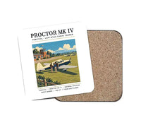 Thumbnail for Percival Proctor Mk IV - Poster - Coaster - White