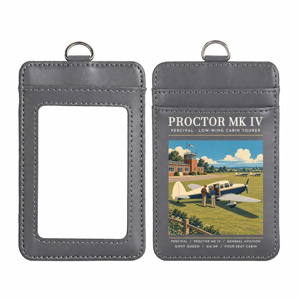 Percival Proctor Mk IV - Poster - ID Card Holder - Gray