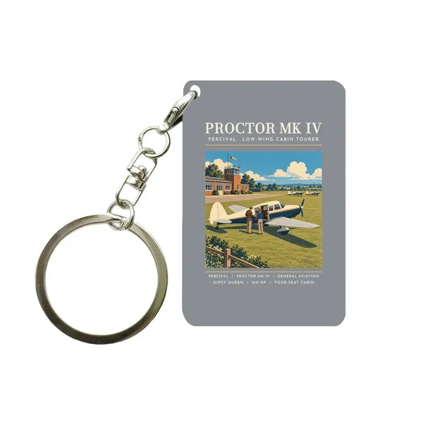 Percival Proctor Mk IV - Poster - Key Chain - Gray