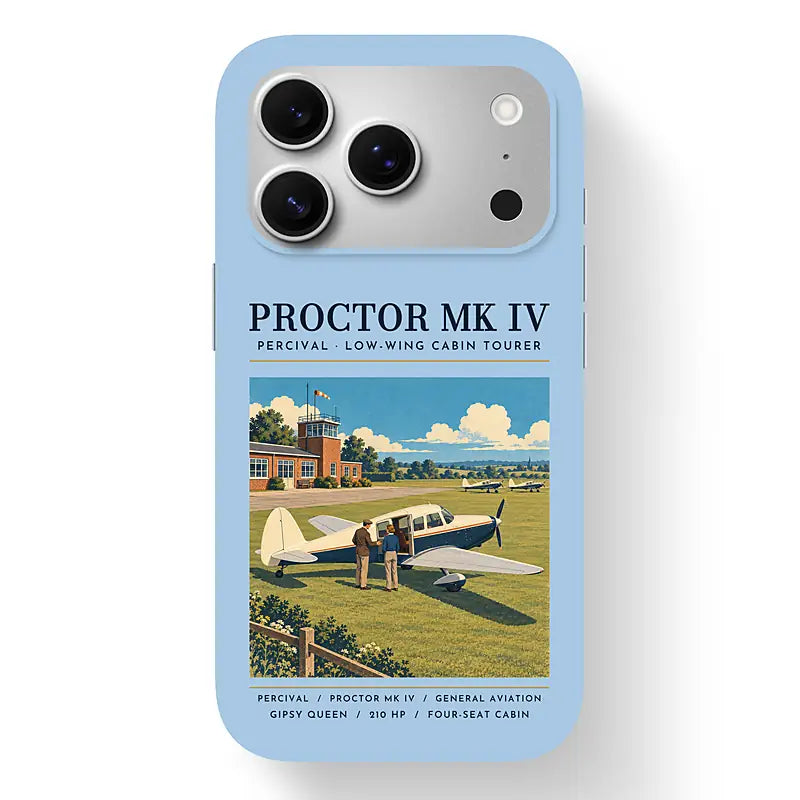 Percival Proctor Mk IV - Poster - MagSafe iPhone 17 Pro - Light Blue