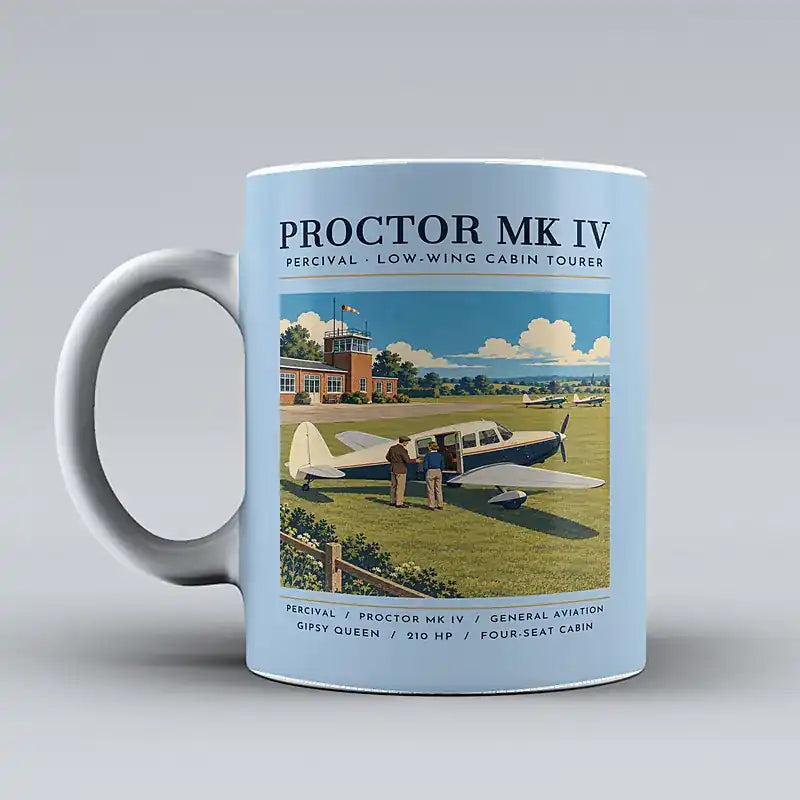 Percival Proctor Mk IV - Poster - Mug - Light Blue