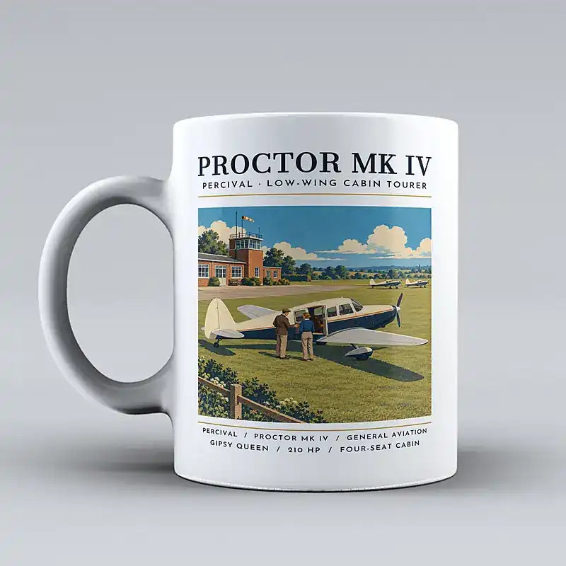 Percival Proctor Mk IV - Poster - Mug - White