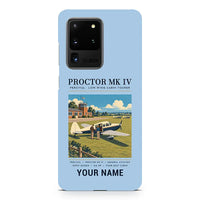 Thumbnail for Percival Proctor Mk IV - Poster + Name - Samsung Case - Light Blue