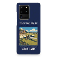 Thumbnail for Percival Proctor Mk IV - Poster + Name - Samsung Case - Navy Blue
