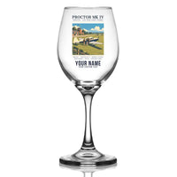 Thumbnail for Percival Proctor Mk IV - Poster + Name - Wine Glass