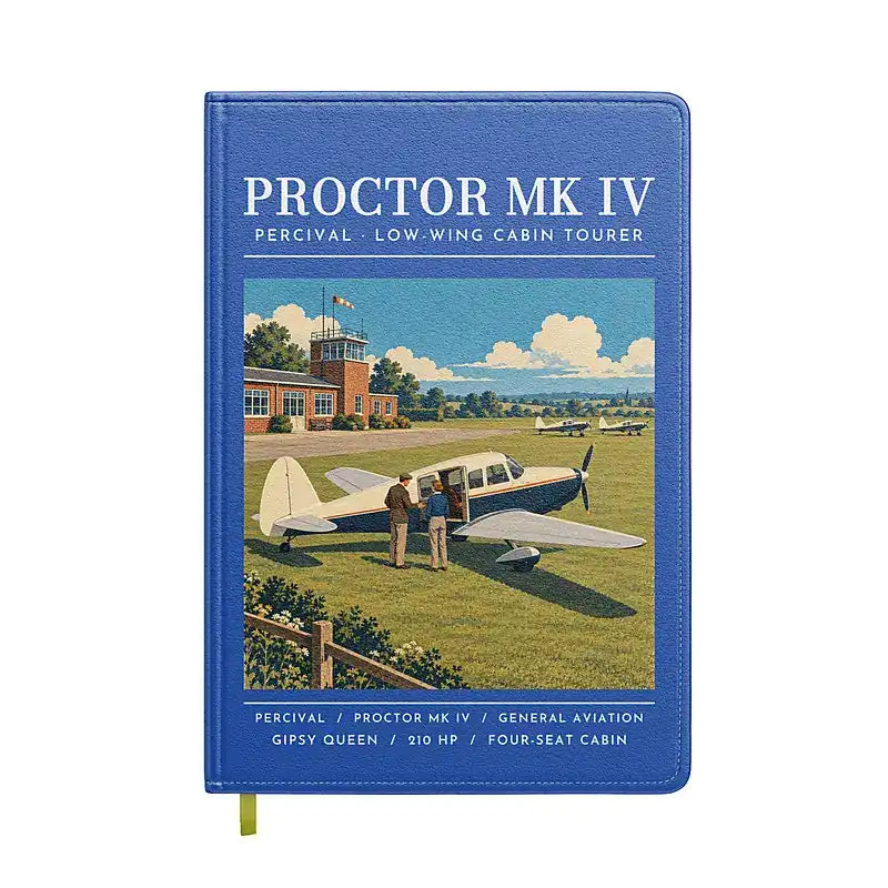 Percival Proctor Mk IV - Poster - Notebook - Blue