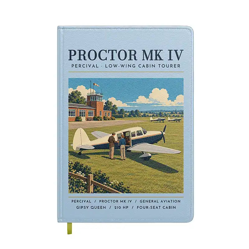 Percival Proctor Mk IV - Poster - Notebook - Light Blue